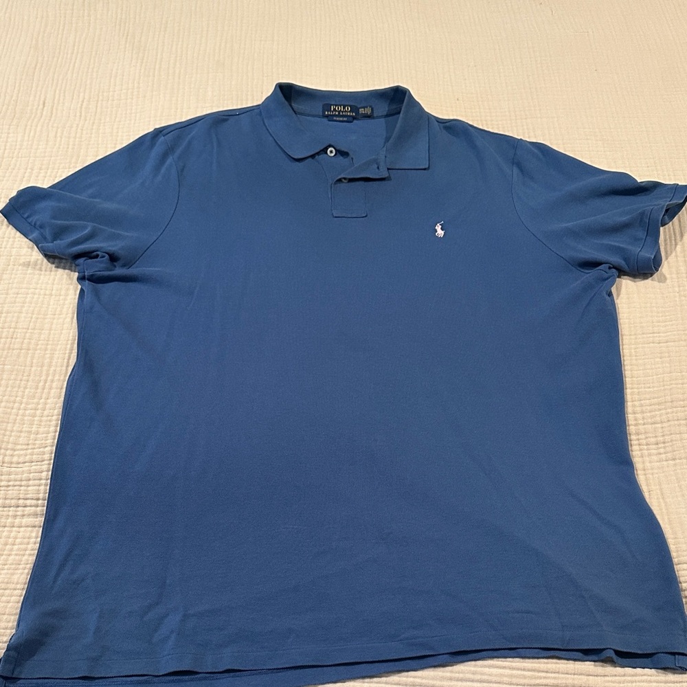 Polo by Ralph Lauren Men's Blue Polo Shirt XXL Classic Fit